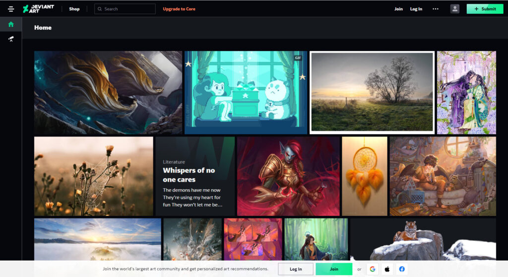 Devian Art - Communauté artistique en ligne