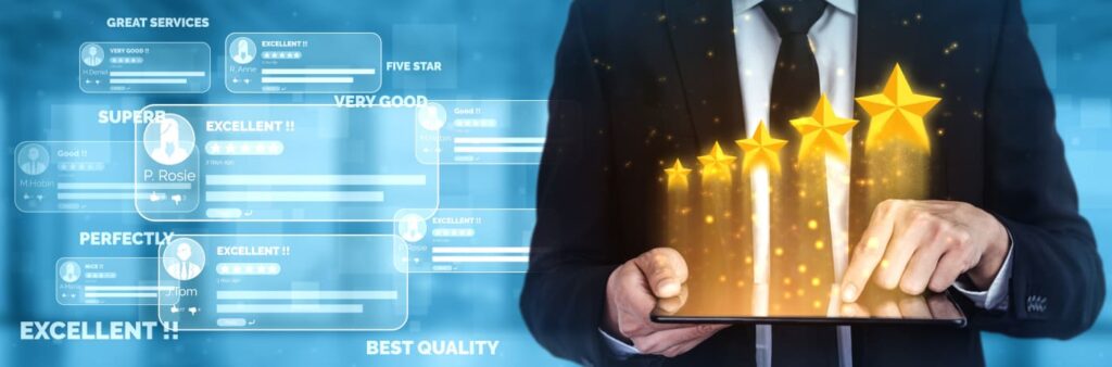 bannière de présentation de l'article sur la E-réputation