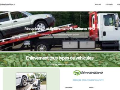 Enlever votre voiture VHU, voiture accidentée, épave