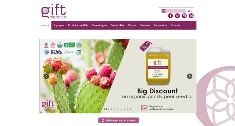 Gift Morocco : Produits cosmétiques naturels