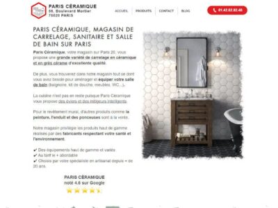 Paris Céramique - Magasin de carrelage et salle de bains