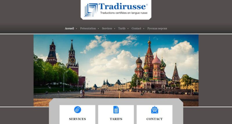 Tradirusse : Traducteur et Interprète assermenté russe et français