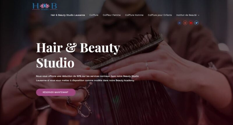 Salon de coiffure Hair & Beauty Studio de Lausanne