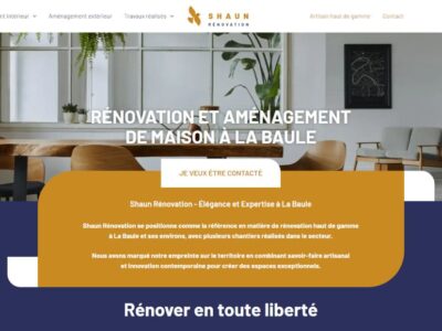 Shaun Rénovation Haut de gamme et sur mesure à La Baule