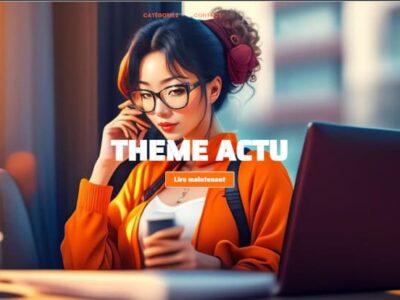 Theme Actu - Blog multi thématique