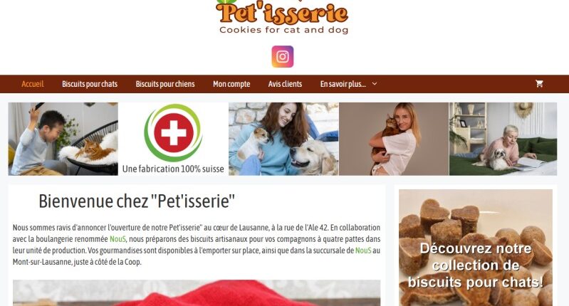 Biscuits gourmands pour chiens et chats en Suisse